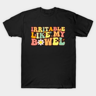 Groovy Irritable Bowel IBS Awareness My Tummy Hurts T-Shirt